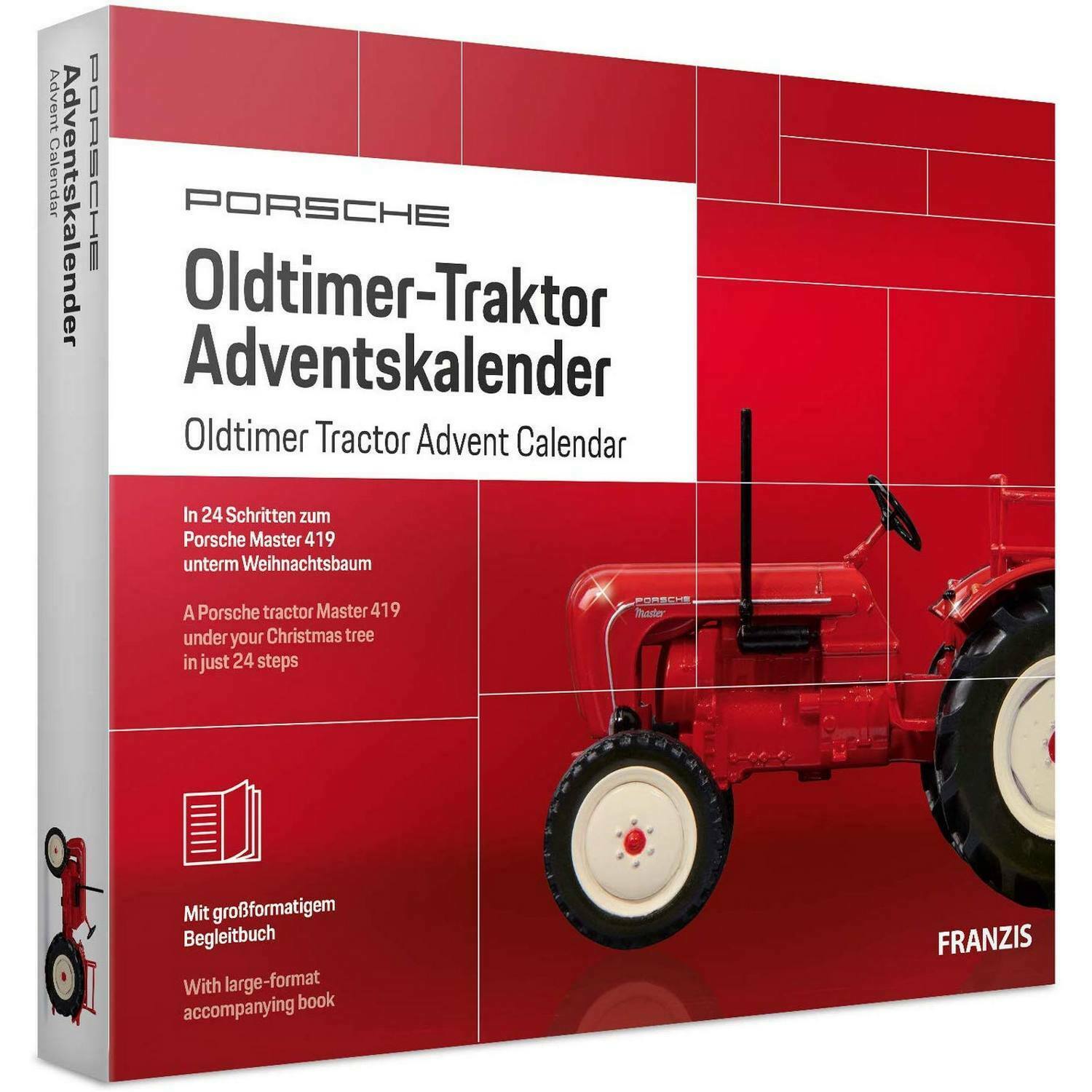 Oldtimer-Traktor adventskalender.