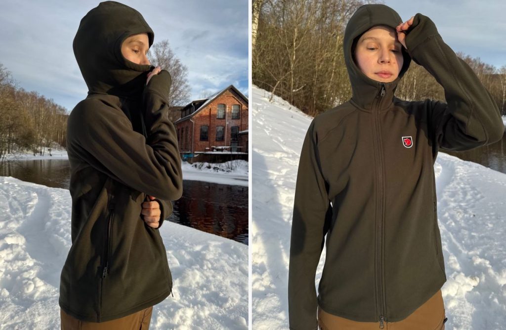 HETTE: Fjällräven Expedition Fleece Hoodie har høy krage og hette med mer ettersittende passform. 